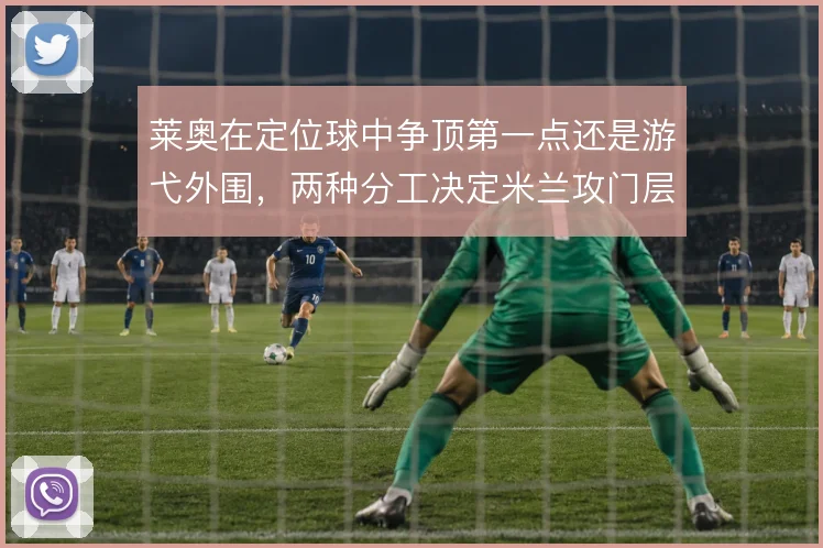 莱奥在定位球中争顶第一点还是游弋外围,两种分工决定米兰攻门层次